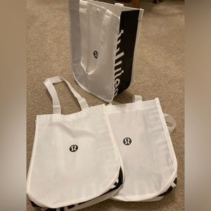 🍋 NEW!!! LULULEMON SMALL TOTE BAGS -
Qty 3